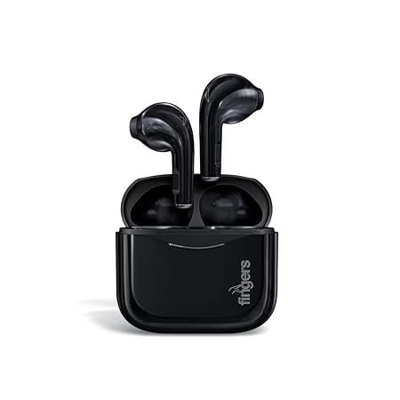 FINGERS Black Beats Wireless Earbuds