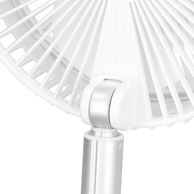 Floor Retractable Folding Fan, USB Rechargeable Retractable Desktop Foldable Fan