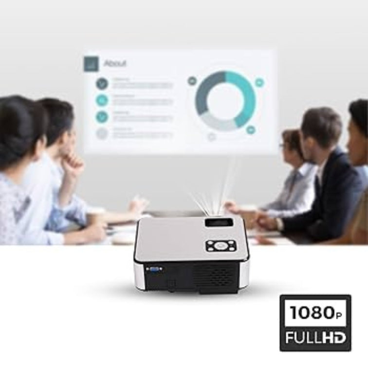 ZEBRONICS ZEB-LP2800HD (2800 lm) 720p HD||Built-in-Speaker Projector (Black)