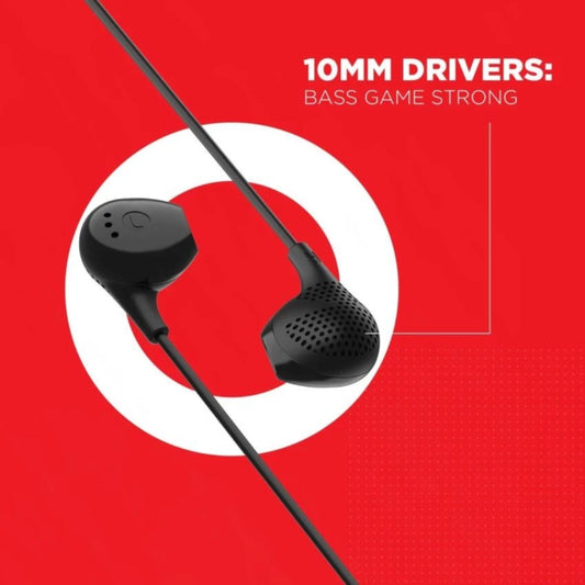 boAt Bassheads 104 Wired Gaming Headset (Black, In the Ear)