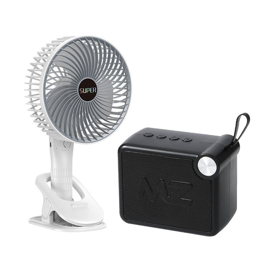 Desktop Fan And Bluetooth Speaker
