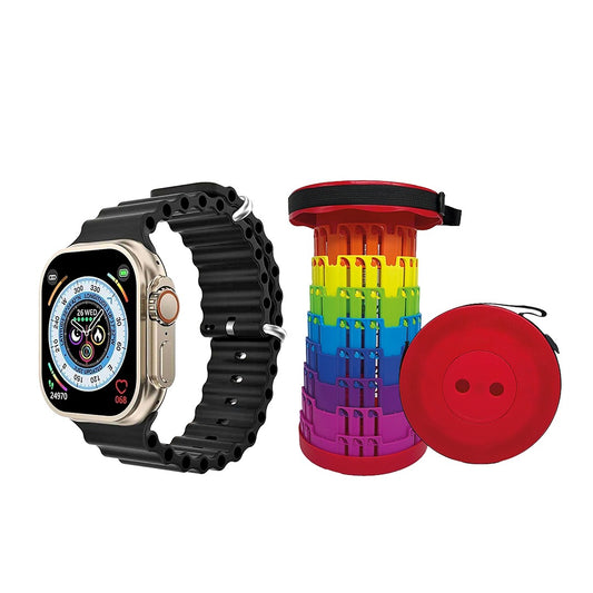 Telesstool Folding Stool and T10 Ultra Smartwatch