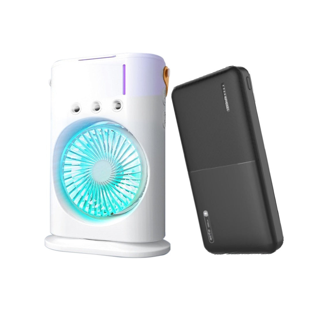 Single Head Spry Fan and Power Bank