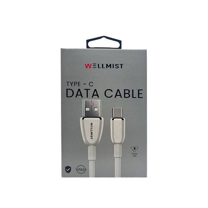 Wellmist Type-c Data Cable, Output 24W High-Speed Charging (WM28)