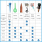 10 Pcs Drip Irrigation Kit For Home Garden, Self-Watering Spikes For Plants, Automatic Plant Water Dropper With Slow Release Control Valve Switch Drip Irrigation System