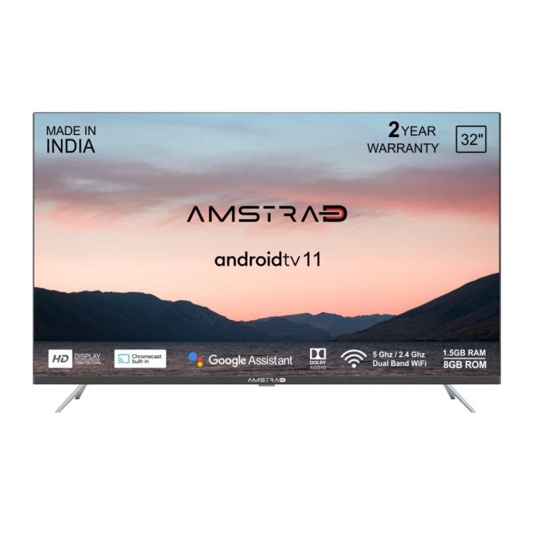 Amstrad 32 Inch HD Official Android 11 Smart LED TV